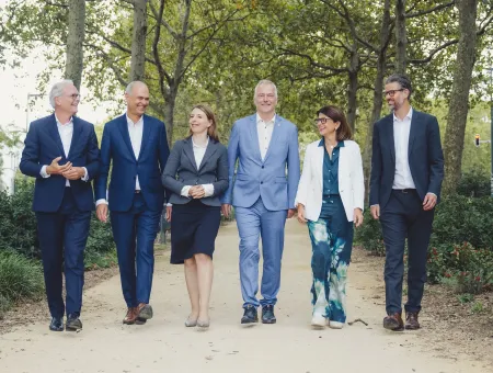 Foto van het directiecomité van P&V Groep